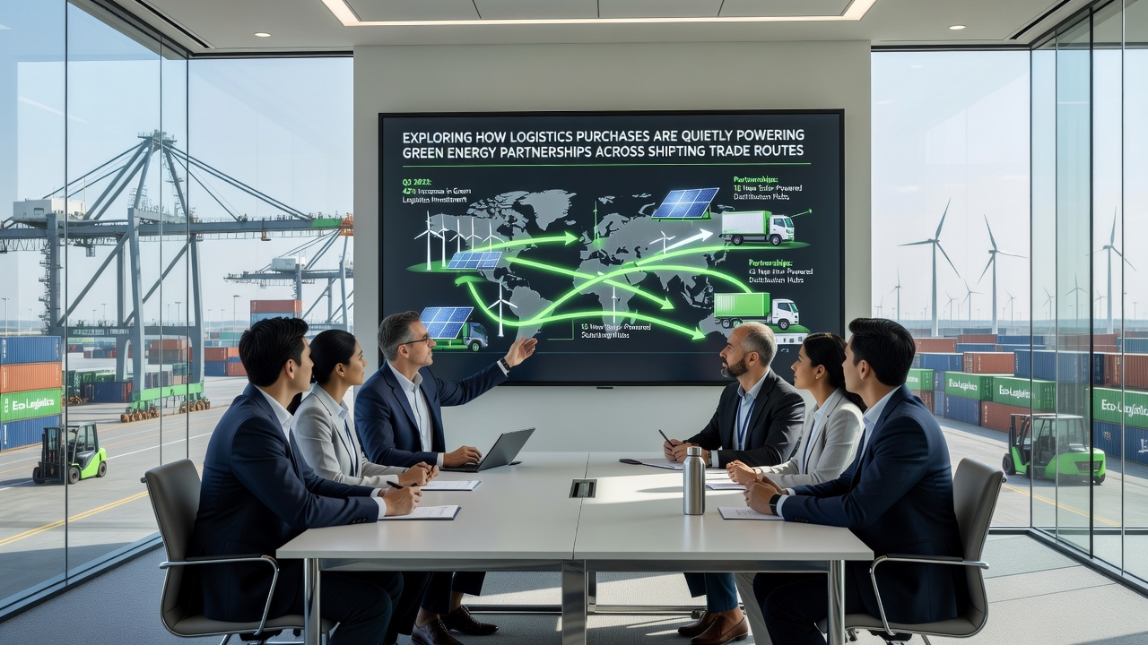 Renewable energy components transported via integrated logistics networks amid global trade changes
